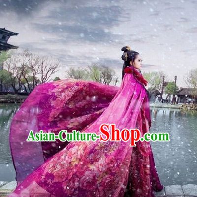 Purple Ancient Chinese Princess Costume Hanfu Clothing High Quality Chinese National Costumes Complete Set for Women