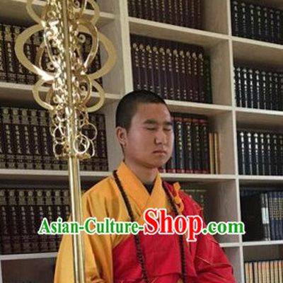 Pure Brass Buddha Monk's Stiff Staff Spades