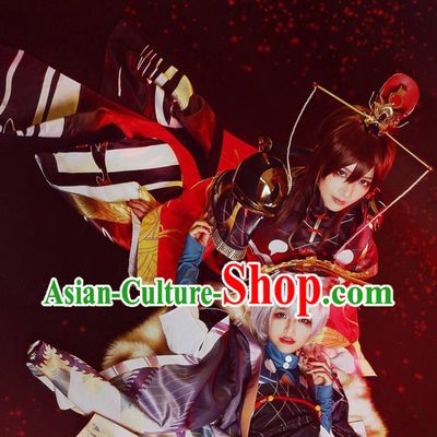 Ancient Chinese Emperor Clothing Halloween Cosplay Asian Han Fu National Costumes Complete Set for Men