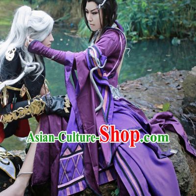 Ancient Chinese Style Halloween Cosplay Cos Fighter Knight Complete Set for Men