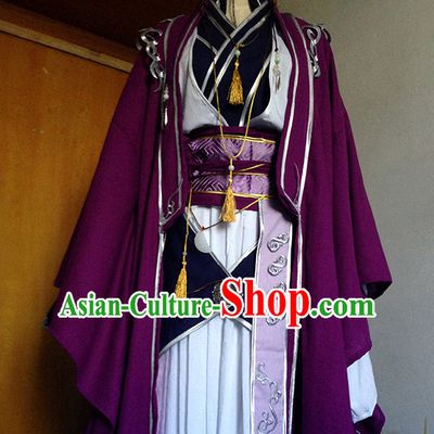 Ancient Chinese Style Halloween Cosplay Cos Fighter Knight Complete Set for Men