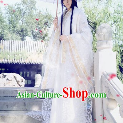 Chinese Classical Prince Imperial Dresses Hanfu Han Fu Complete Set for Men