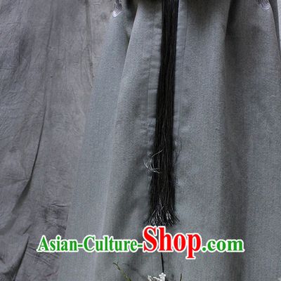 Black Chinese Classical Emperor Imperial Robe Cosplay Clothes Hanfu Han Fu Mantle Cape for Men