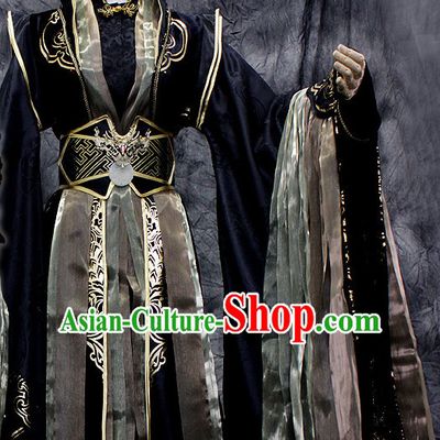 Ancient Chinese Imperial Emperor Hanfu Han Fu Clothes Complete Set for Men