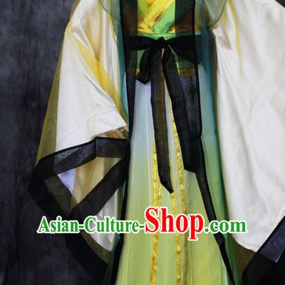 Chinese Classical Writer Clothes Hanfu Han Fu Costumes for Men
