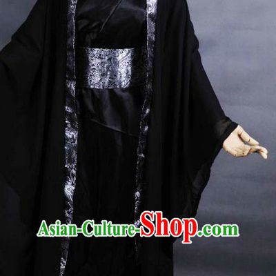 Top Chinese Ancient Costumes Theater and Reenactment Costumes Complete Set for Men