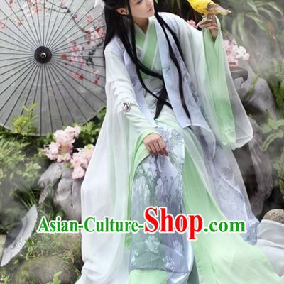 Top Chinese Ancient Princess Dresses Theater and Reenactment Costumes Complete Set for Women Girls