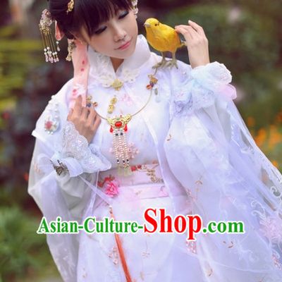 Top Chinese Ancient Princess SuitTheater and Reenactment Costumes Cape Mantle Complete Set for Women Girls