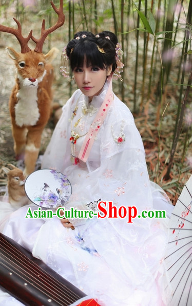 Top Chinese Ancient Costumes Theater and Reenactment Costumes and Headgear Complete Set for Women Top Chinese Ancient Costumes Theater and Reenactment Costumes and Headgear Complete Set for Women
