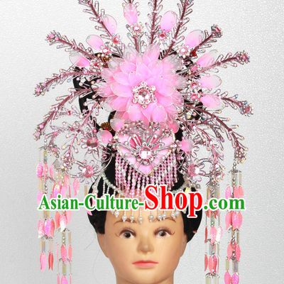 Supreme Handmade Chinese Ancient Imperial Palace Princess Headwear Headgear Hair Jewelry Hairpieces Set