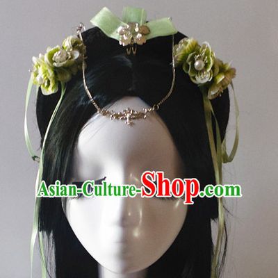 Chinese Classic Lady Fairy Headwear Crowns Hats Headpiece Hair Accessories Jewelry Set