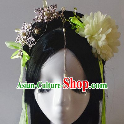Chinese Classic Headwear Crowns Hats Headpiece Hair Accessories Jewelry Set