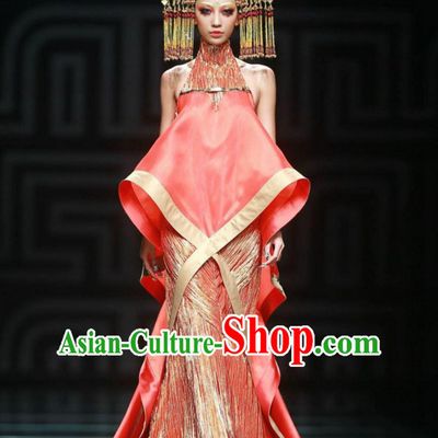 Handmade Chinese Model Stage Performance Hair Decorations Headpieces for Women