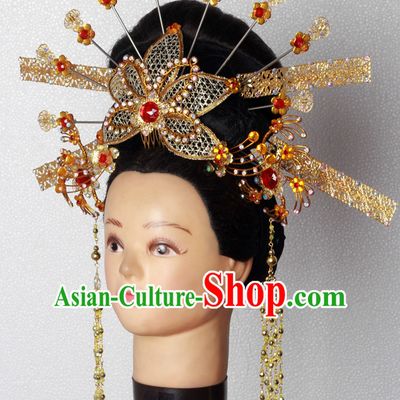 Handmade Chinese Fairy Stage Performance Hair Decorations Headpieces for Women