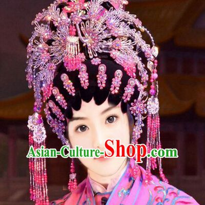 Chinese Princess Phoenix Hair Headwear Crowns Hats Headpiece Hair Accessories Jewelry