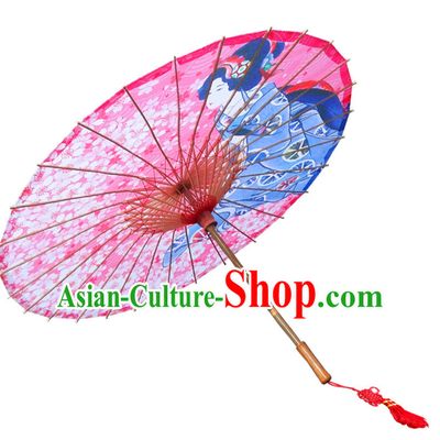 Asian Dance Umbrella Geisha Handmade Umbrellas Stage Performance Umbrella Dance Props
