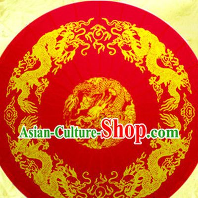 Traditional Rainproof Handmade Chinese Wedding Oil Paper Umbrellas China Dance Umbrella Stage Performance Umbrella Dancing Props