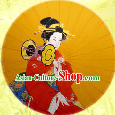 Traditional Rainproof Handmade Chinese Classic Oil Paper Umbrellas China Dance Umbrella Stage Performance Umbrella Dancing Props