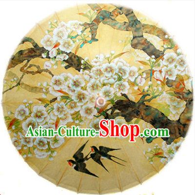 Traditional Rainproof Handmade Chinese Classic Oil Paper Umbrellas China Dance Umbrella Stage Performance Umbrella Dancing Props
