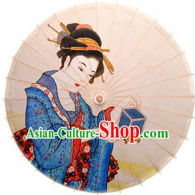 Traditional Rainproof Handmade Chinese Classic Oil Paper Umbrellas China Dance Umbrella Stage Performance Umbrella Dancing Props
