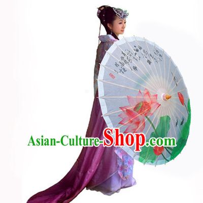 Traditional Rainproof Handmade Chinese Classic Oil Paper Umbrellas China Dance Umbrella Stage Performance Umbrella Dancing Props