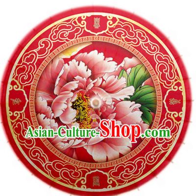Traditional Rainproof Handmade Chinese Classic Oil Paper Umbrellas China Dance Umbrella Stage Performance Umbrella Dancing Props