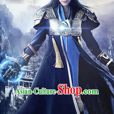Chinese Ancient Swordsman Hanfu Clothes Film Hero Costumes Traditional Knight Costume Complete Set