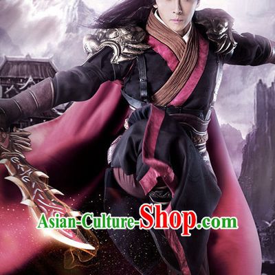 Chinese Ancient Swordsman Hanfu Clothes Film Superhero Costumes Traditional Knight Costume Complete Set