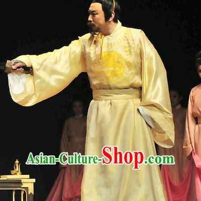 China Ancient Tang Dynasty Emperor Opera Costume Drama Stage Costumes Complete Set