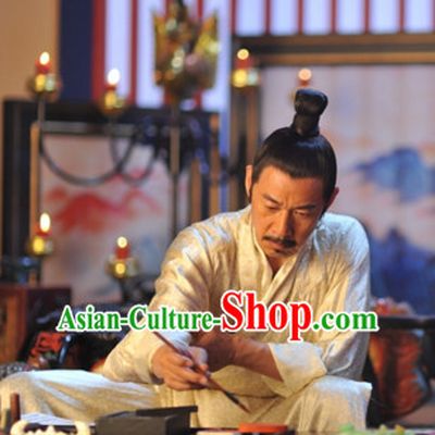 Chinese Ancient Tang Dynasty Emperor Black Wigs for Men