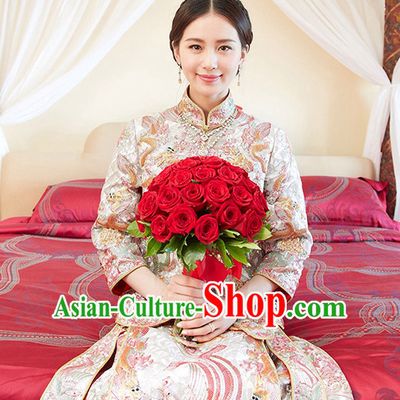 Top Traditional Chinese Phoenix Embroidered Wedding Dresses for Brides