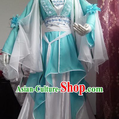 Ancient Chinese Royal Costumes Flower Costume Traditional Chinese Fairy Hanfu Han Fu Costumes Ancient Cosplay Complete Set