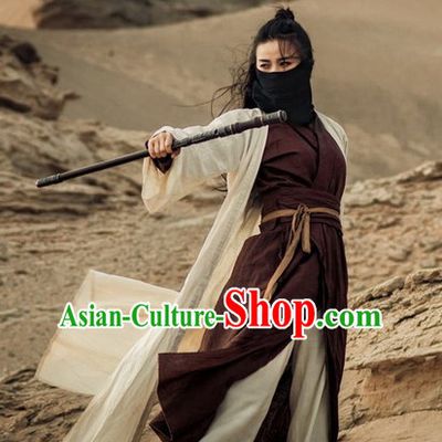 Ancient Chinese Sword Woman Costumes Flower Costume Traditional Chinese Fairy Hanfu Han Fu Costumes Ancient Cosplay Complete Set