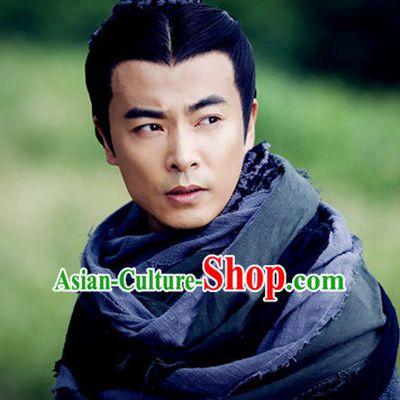 Chinese Ancient Male Black Wigs