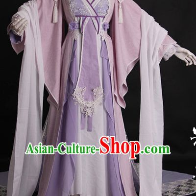 Chinese Hanfu Hakama Traditional Dress Quju Supreme Chinese Costume Ancient Chinese Costume Complete Set