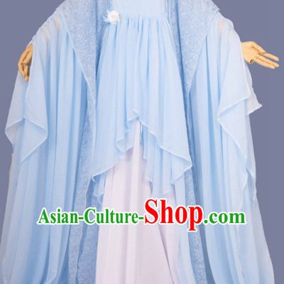 Chinese Hanfu Hakama Traditional Fairy Dress Quju Supreme Chinese Princess Costume Ancient Chinese Costume and Headpieces Complete Set