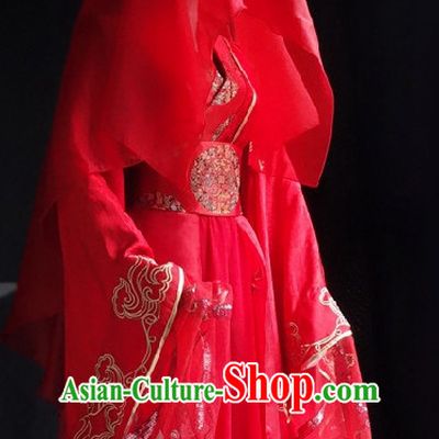Ancient Chinese Imperial Wedding Dresses Traditional Chinese Hanfu Complete Set
