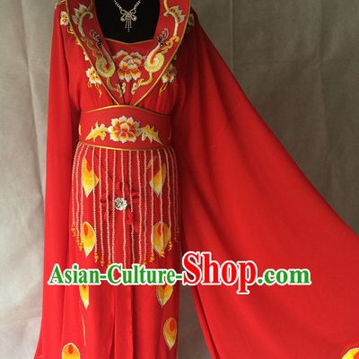 Long Sleeves China Beijing Opera Women Princess Costume Embroidered Robe Stage Costumes Complete Set