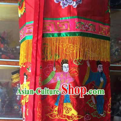 China Beijing Opera Embroidered Stage Performance Umbrellas Props