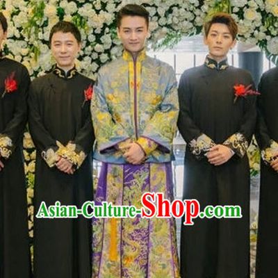 Top Traditional Chinese Phoenix Embroidered Wedding Dresses for Bridegrooms