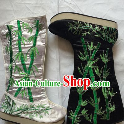 China Beijing Opera Embroidered Bamboo Boots