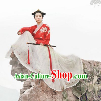 Chinese Ancient Ming Dynasty Clothing Han Fu Suit Complete Set for Women