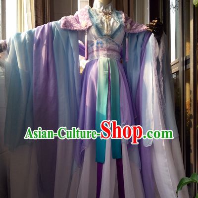 Ancient Chinese Costumes Flower Costume Traditional Chinese Fairy Hanfu Han Fu Costumes Ancient Cosplay Complete Set