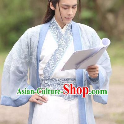 Chinese Ancient Male Swordsman Black Wigs
