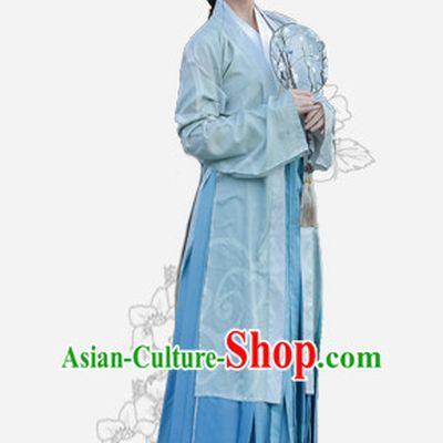 Chinese Traditional Dynasty Royal Stage Hanfu Hanbok Kimono Feitian Costume Dresses Costume Ancient Fairy Garment and Headpieces Complete Set