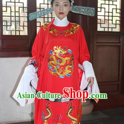 Chinese Wedding Opera Stage Costume Embroidered Hanfu Dress Gown Costumes Ancient Costume Clothing Complete Set