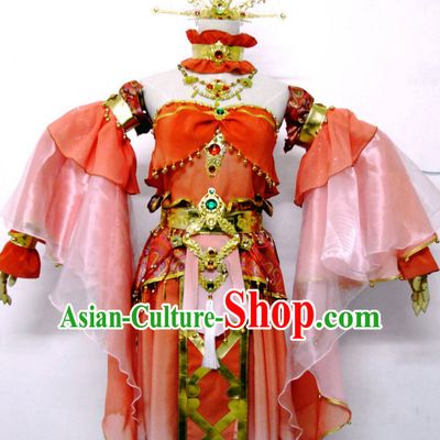 Special Ancient Chinese Official Traditional Opera Princess Costume Dresses Complete Set