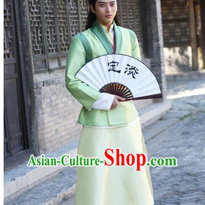 Chinese Men Swords Costume Stage Drama Costumes Han Fu Costume Complete Set