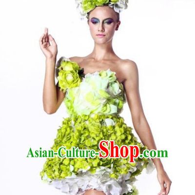 Parade Quality Flower Dance Costumes Popular Ostrich Feathers Fancy Costume Costume Angel Wings Costume Complete Set