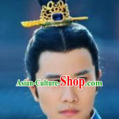 Chinese Ancient Male Prince Coronet Crown Hair Decoration Head Comb Wedding Hair Hairpin Accessories